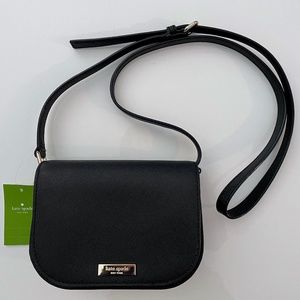 Kate Spade Laurel Way Black Leather Cross-body Bag